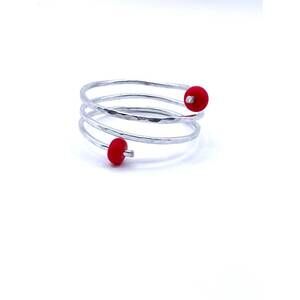 NEW DESIGNS BY OC women's abi bangle bracelet in silver